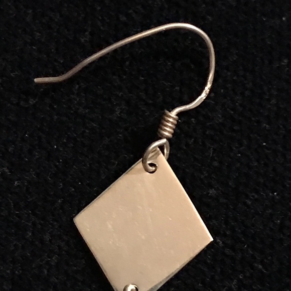 Statement dangle earrings in sterling silver - Picture 4 of 6